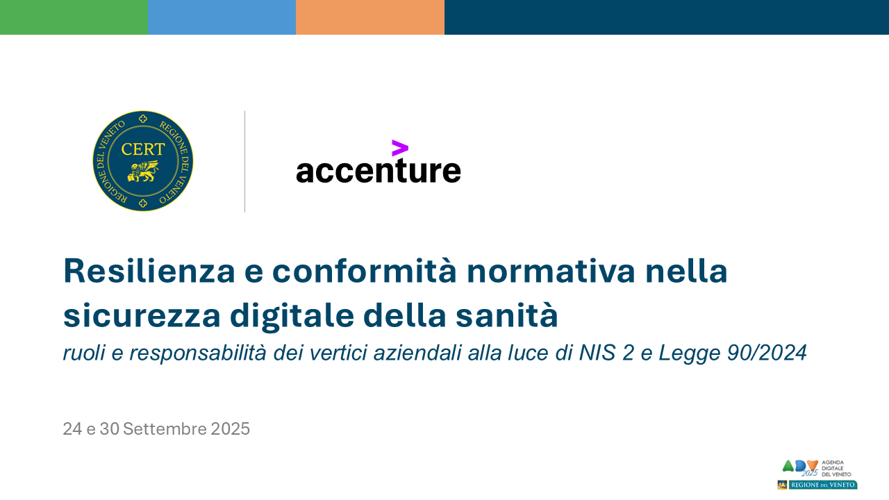 Copertina news primo evento figure apicali - workshop Resilienza e conformità normativa nella sicurezza digitale della sanità